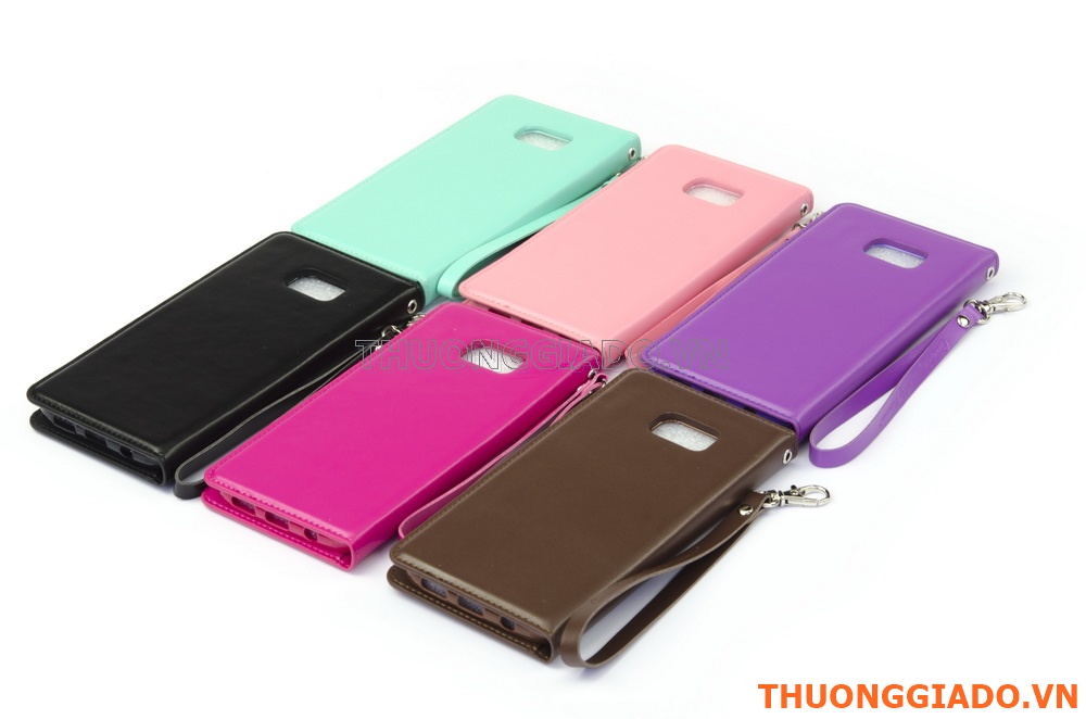 Bao Da Cầm Tay Samsung Galaxy S7 Edge G935 (Hiệu HANMAN, CANVAS DIARY)