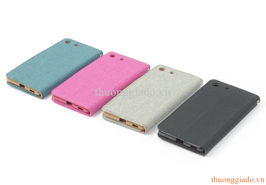Bao Da Cầm Tay Sony Xperia M5 (Hiệu MERCURY) Flip Leather Case