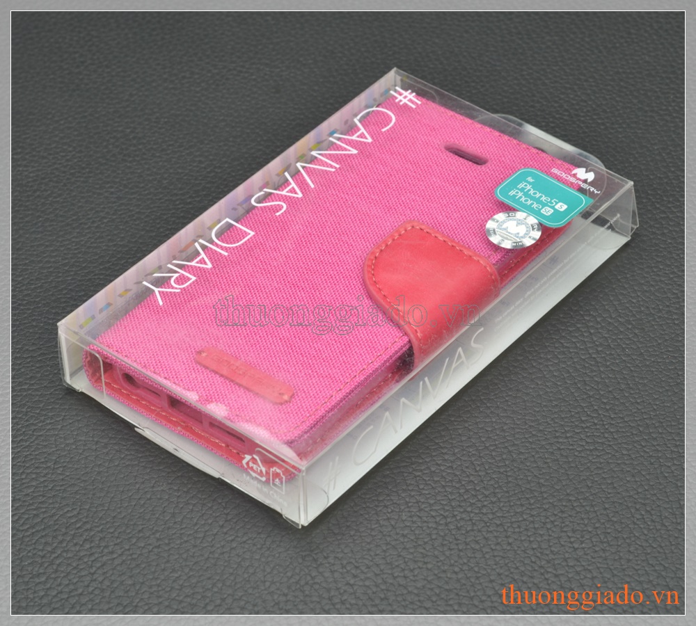 Bao da flip cover iPhone 5/ iPhone 5s/ iPhone SE (hiệu GOOSPERY/ CANVAS DIARY)