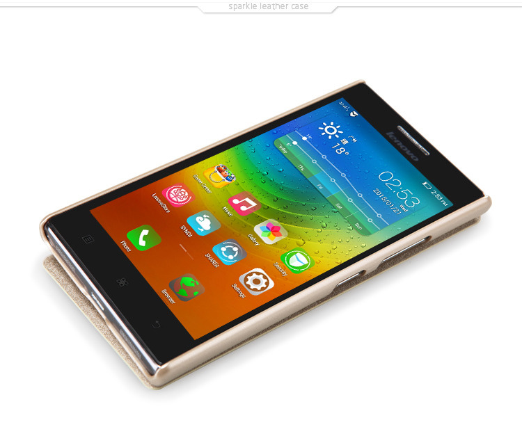 Bao Da Lenovo P70 (5.0"), Hiệu NILLKIN, Sparkle Leather Case