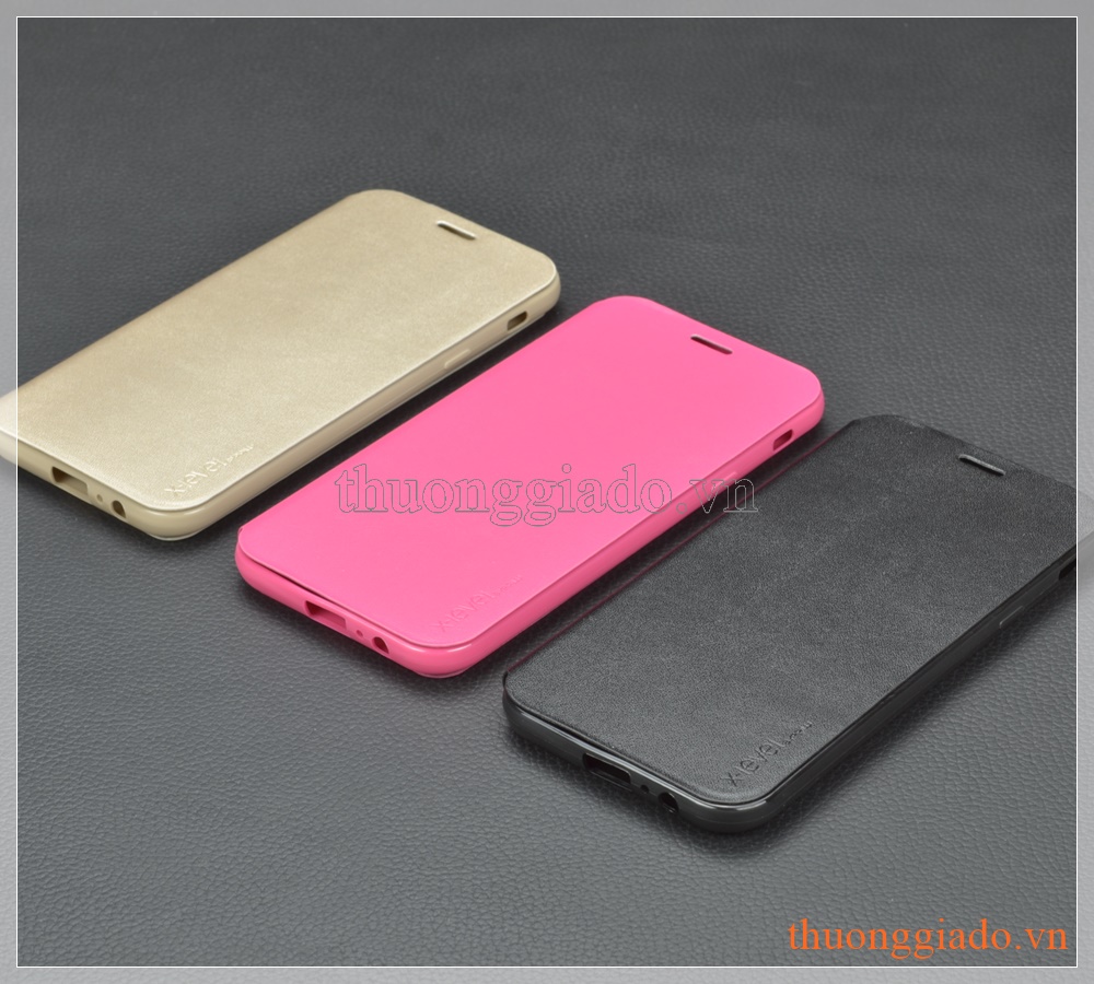 Bao da Samsung Galaxy. A7 (2017)/ Samsung A720 flip leather case (hiệu X-Level)