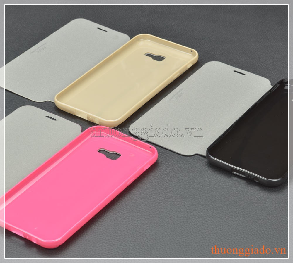 Bao da Samsung Galaxy. A7 (2017)/ Samsung A720 flip leather case (hiệu X-Level)