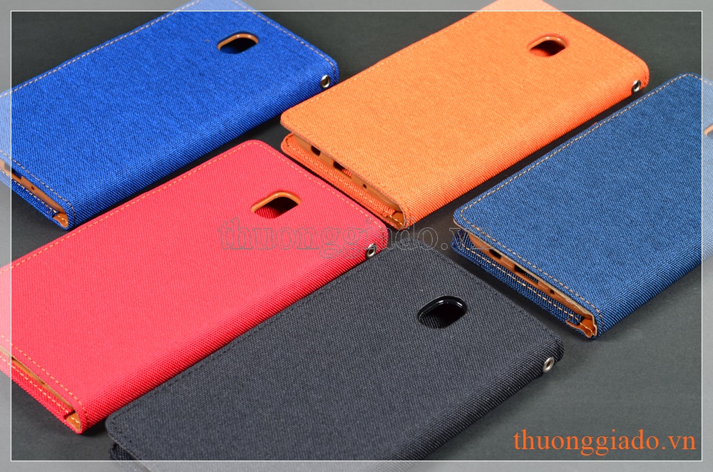 Bao da Samsung Galaxy J7 Pro/ J730 (CANVASE DIARY, GOOSPERY)