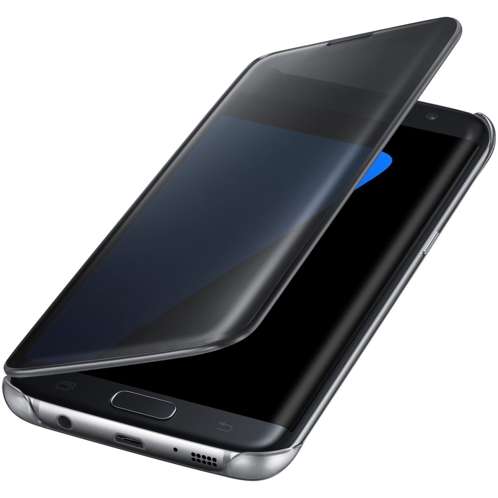 Bao Da Samsung Galaxy S7 Edge NG935 Clear View Cover Màu Đen Chính Hãng