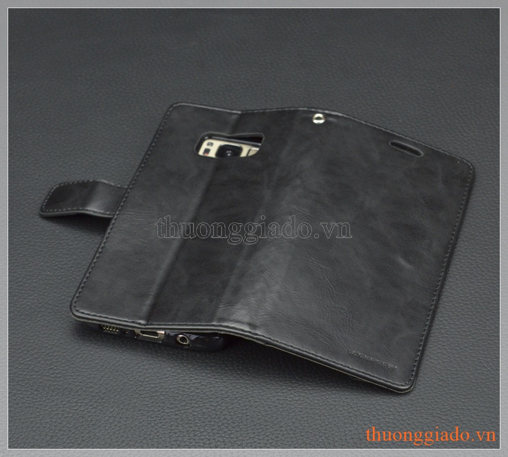 Bao da Samsung Galaxy S8/ G950 hiệu GOOSPERY, BLUE MOON flip leather case