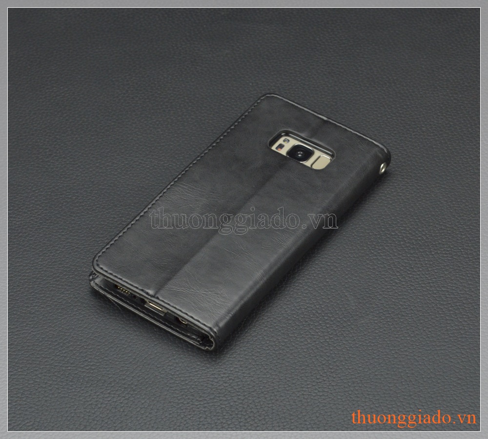 Bao da Samsung Galaxy S8/ G950 hiệu GOOSPERY, BLUE MOON flip leather case