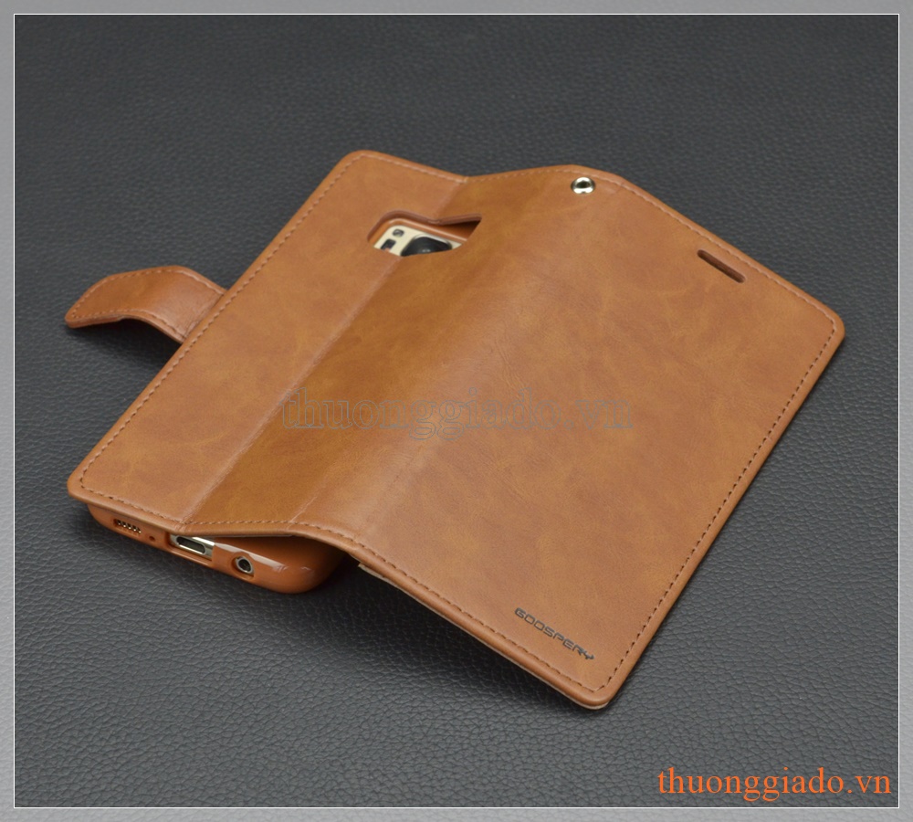 Bao da Samsung Galaxy S8/ G950 hiệu GOOSPERY, BLUE MOON flip leather case