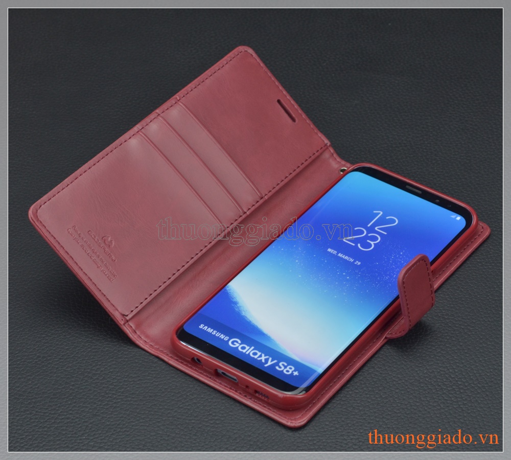 Bao da Samsung Galaxy S8+/ S8 Plus/ G955 hiệu GOOSPERY, BLUE MOON flip leather case