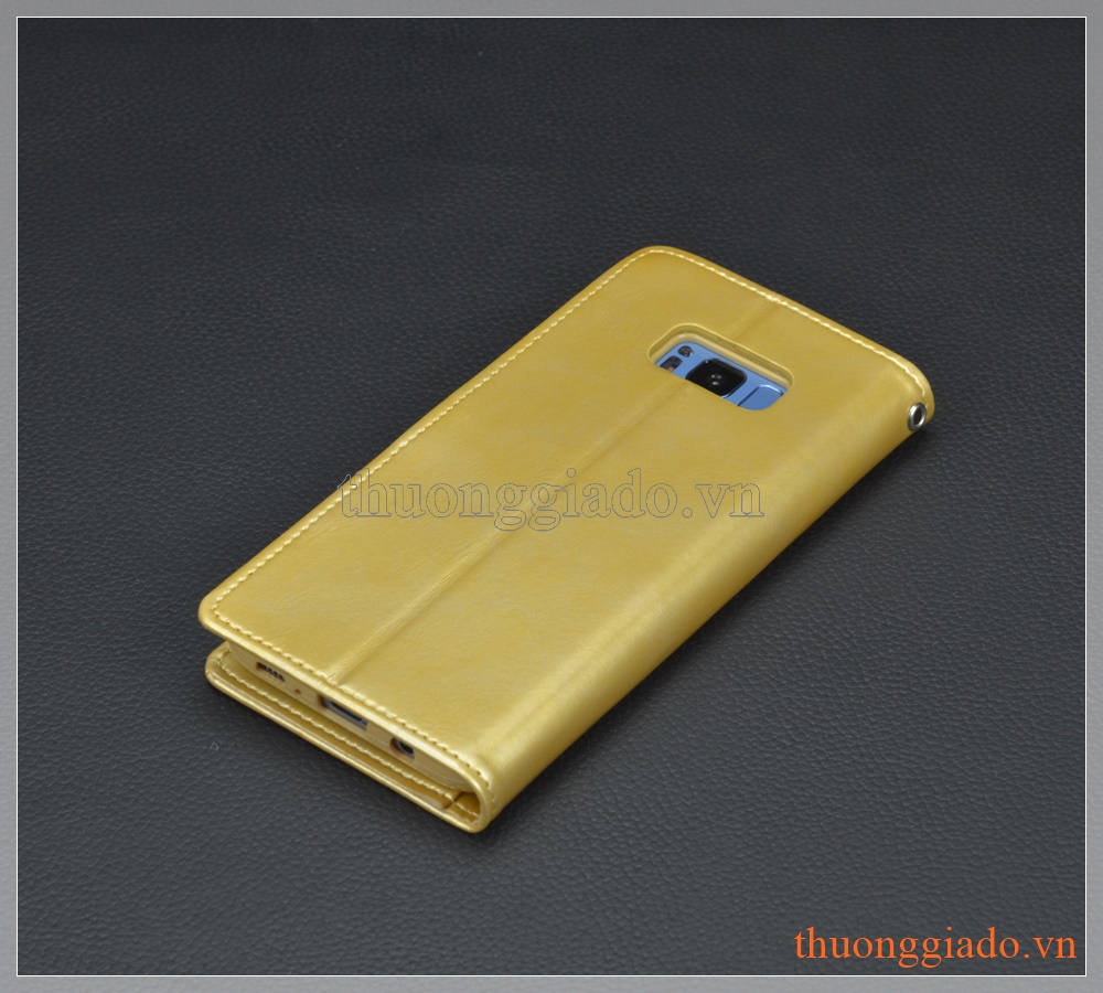 Bao da Samsung Galaxy S8+/ S8 Plus/ G955 hiệu GOOSPERY, BLUE MOON flip leather case