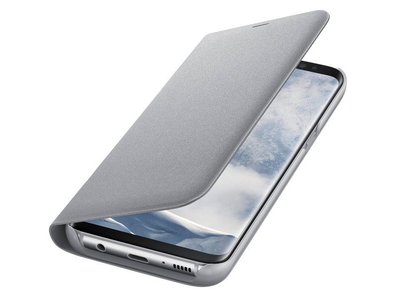 Bao da Samsung Galaxy S8+/ S8 Plus/ G955 Led View Cover chính hãng (màu bạc)