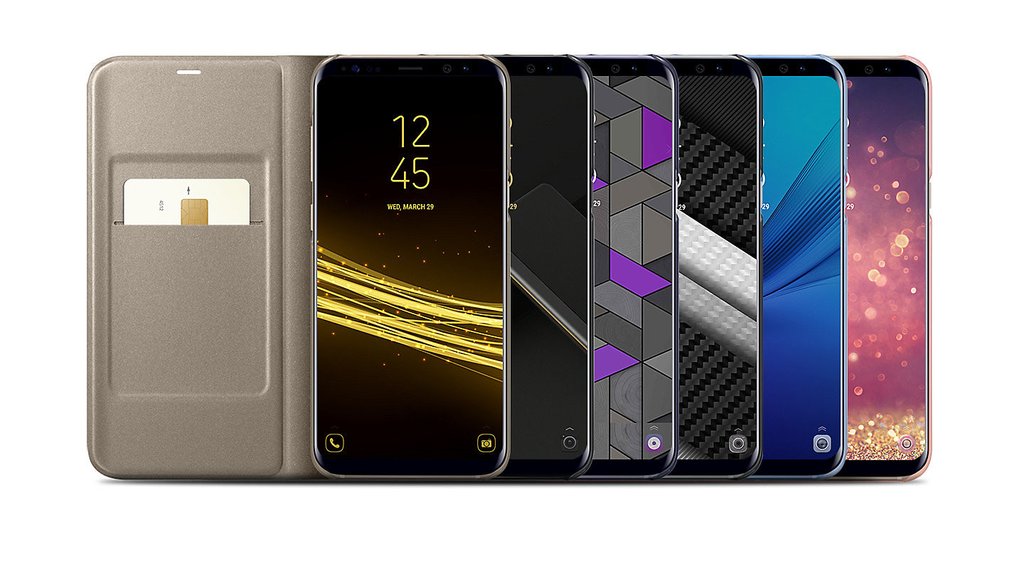 Bao da Samsung Galaxy S8+/ S8 Plus/ G955 Led View Cover chính hãng (màu bạc)