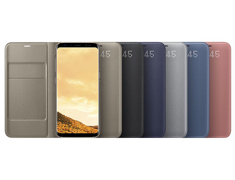 Bao da Samsung Galaxy S8+/ S8 Plus/ G955 Led View Cover chính hãng (màu bạc)