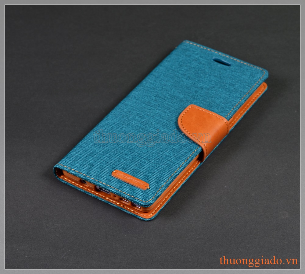 Bao da Samsung Note 8/ N950 (Hiệu CANVAS DIARY, GOOSPERY, mặt ngoài bọc vải)