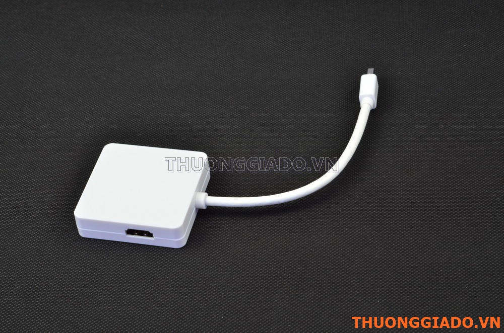 Cáp chuyển đổi từ 1 đầu Mini Displayport sang 3 đầu (DVI-HDMI-Displayport)