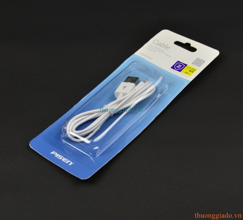 Cáp sạc usb Lightning PISEN Chính Hãng,iPhone 6s, iPhone 6,iPhone  6 Plus