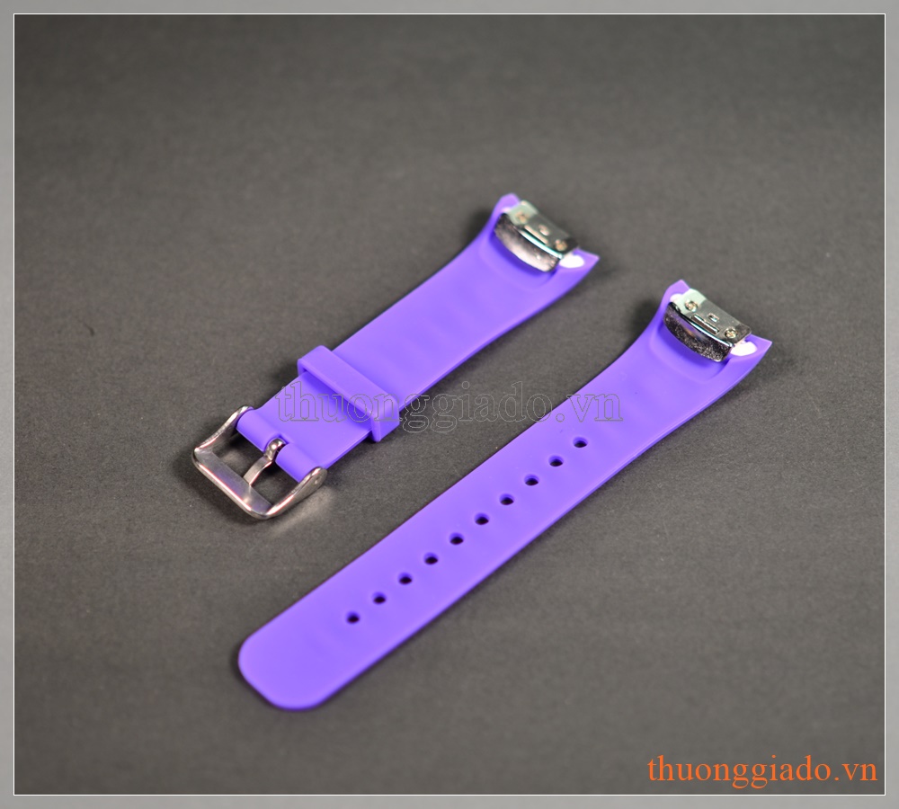Dây đeo đồng hồ Samsung Gear Fit 2 R360 màu tím (chất liệu cao su)