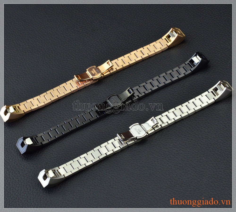 Dây đeo tay thay thế cho Fitbit Alta/ Fitbit Alta HR (thép không gỉ, mắt dây to)