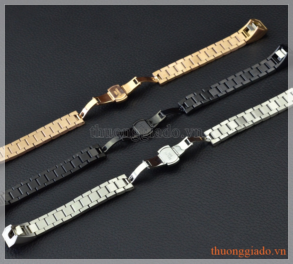 Dây đeo tay thay thế cho Fitbit Alta/ Fitbit Alta HR (thép không gỉ, mắt dây to)