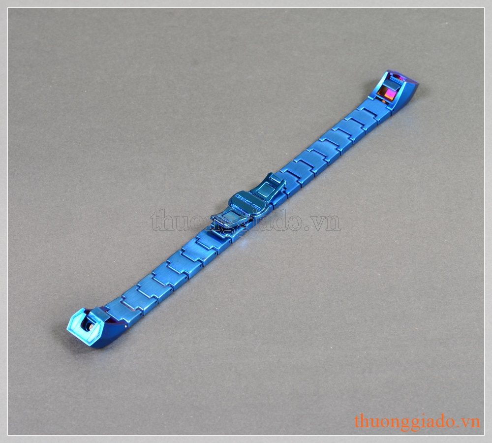 Dây đeo tay thay thế Fitbit Alta/ Fitbit Alta HR màu xanh (thép không gỉ,mắt dây to)