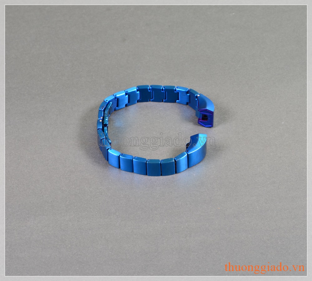 Dây đeo tay thay thế Fitbit Alta/ Fitbit Alta HR màu xanh (thép không gỉ,mắt dây to)