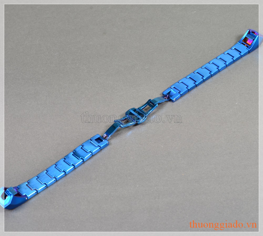 Dây đeo tay thay thế Fitbit Alta/ Fitbit Alta HR màu xanh (thép không gỉ,mắt dây to)