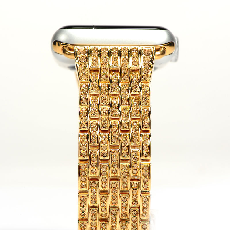 Dây đeo thay thế Apple Watch 42mm (Hiệu Coteetci W4, kim loại, đính kim cương)