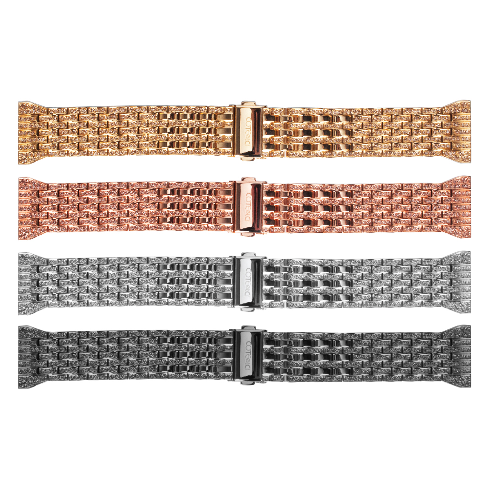 Dây đeo thay thế Apple Watch 42mm (Hiệu Coteetci W4, kim loại, đính kim cương)