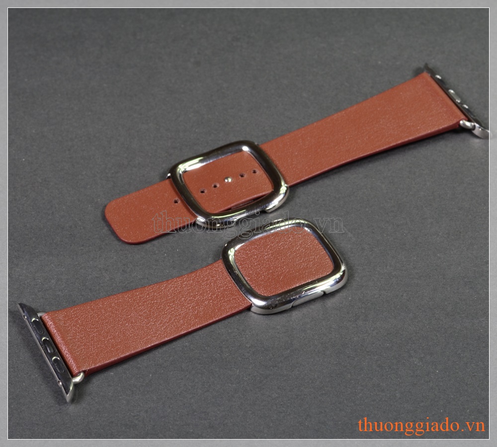 Dây đồng hồ Apple Watch 42mm (dây da, khóa hình vuông)