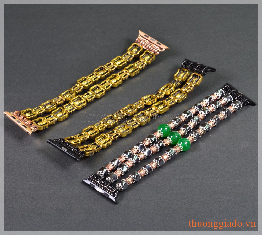 Dây đồng hồ Apple Watch 42mm (thời trang, dây chun nít, mẫu 2)