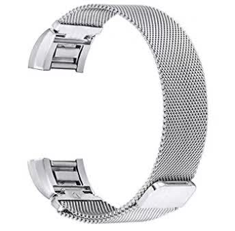 Dây đồng hồ Fitbit Charge 2 (thép không gỉ, mắt lưới thép siêu nhỏ)