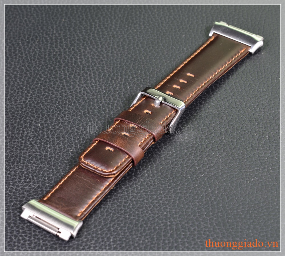 Dây đồng hồ Fitbit Ionic (da bò, màu nâu cà phê)