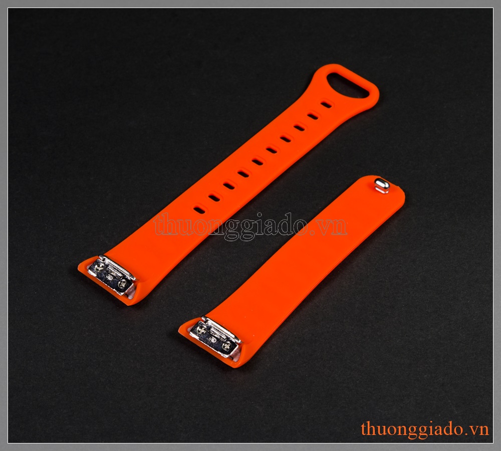 Dây đồng hồ Samsung Gear Fit 2 R360 màu cam (chất liệu cao su)