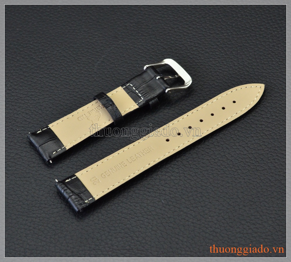 Dây đồng hồ Samsung Gear S2 Classic, Moto 360 (thế hệ 2), LG G Watch (da cá sấu)