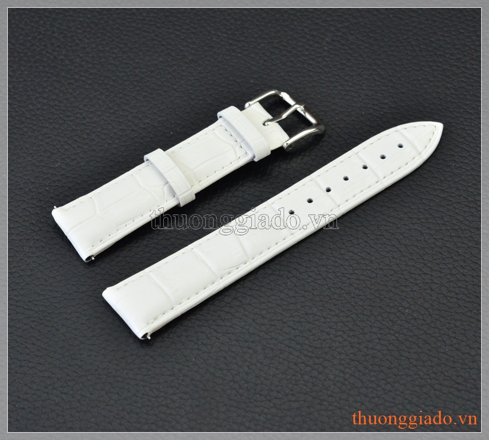 Dây đồng hồ Samsung Gear S2 Classic, Moto 360 (thế hệ 2), LG G Watch (da cá sấu)