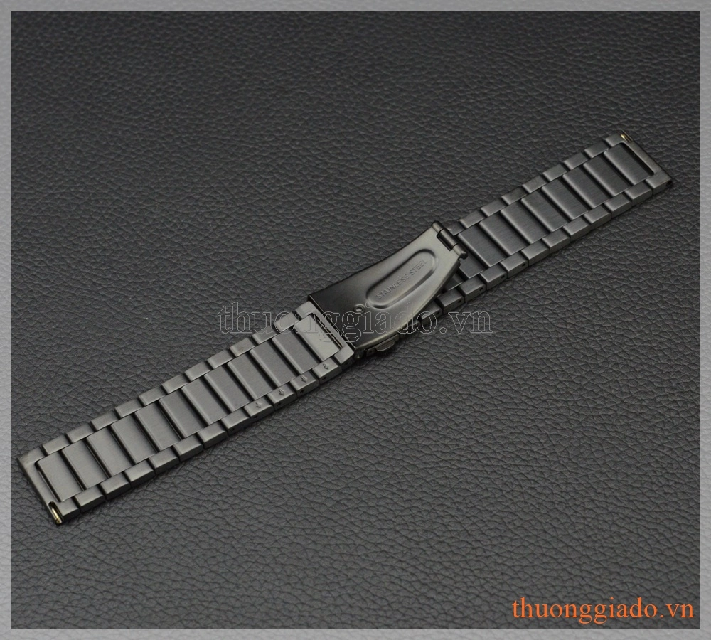 Dây đồng hồ Samsung Gear S3 classic, Gear S3 frontier (hợp kim, màu đen, mẫu 2)