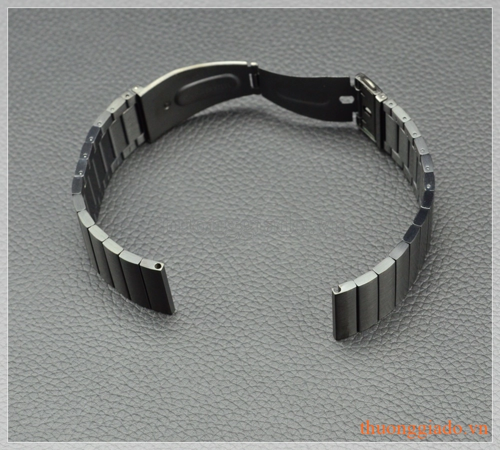 Dây đồng hồ Samsung Gear S3 classic, Gear S3 frontier (hợp kim, màu đen, mẫu 2)