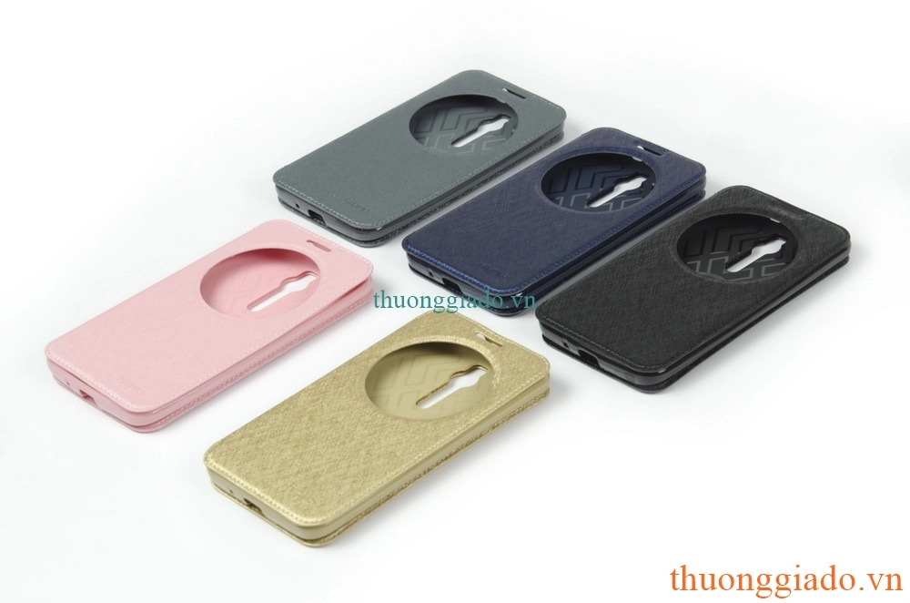 Bao Da Cầm Tay có cửa sổ View cho Asus Zenfone 2 Zenfone2 ZE551 (5.5inchs)