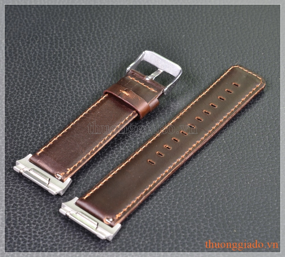 Dây đồng hồ Fitbit Ionic (da bò, màu nâu cà phê)