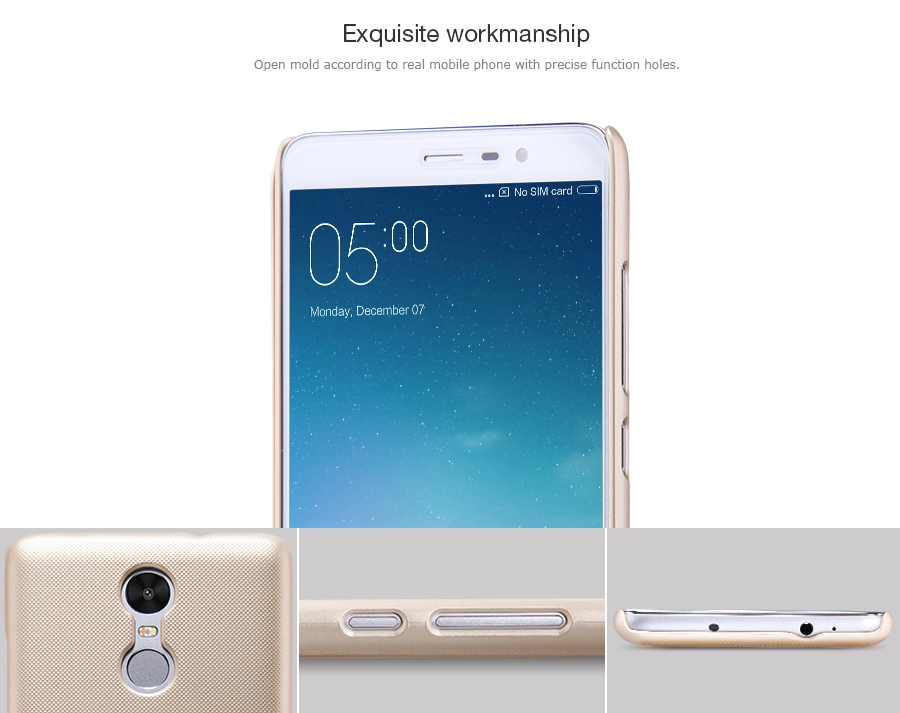Ốp lưng Redmi Note 3 (Loại sần, hiệu NillKin) Super Frosted Shield
