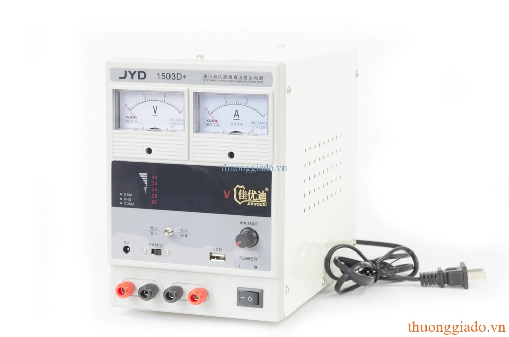 Máy kẹp & cấp nguồn & đo sóng JYD 1503D+ (15V-3A)