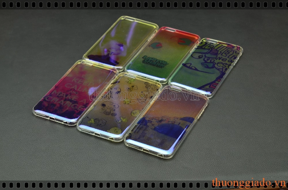 Ốp lưng silicone iPhone  6 Plus, iPhone  6S Plus, ốp thời trang với mặt lưng in hình 3D