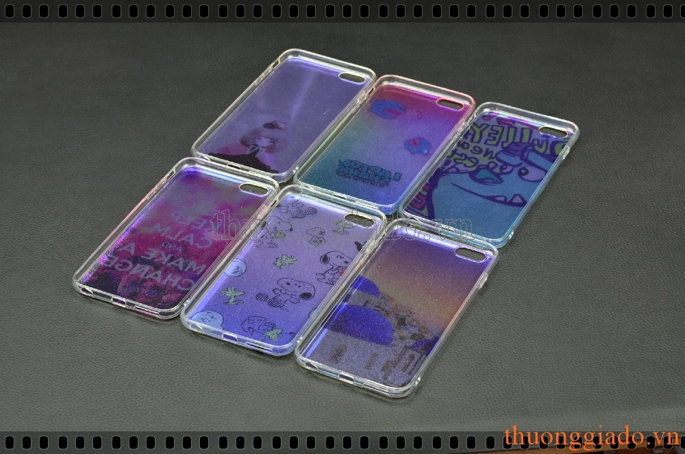 Ốp lưng silicone iPhone  6 Plus, iPhone  6S Plus, ốp thời trang với mặt lưng in hình 3D