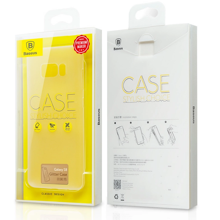 Ốp lưng Samsung Galaxy S8/ G950, ốp nhựa trắng mờ hiệu Baseus