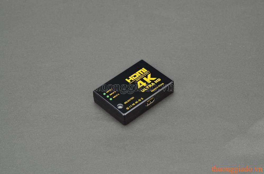 HDMI Switchers (3 cổng HDMI vào-1 cổng ra), hỗ trợ 4K