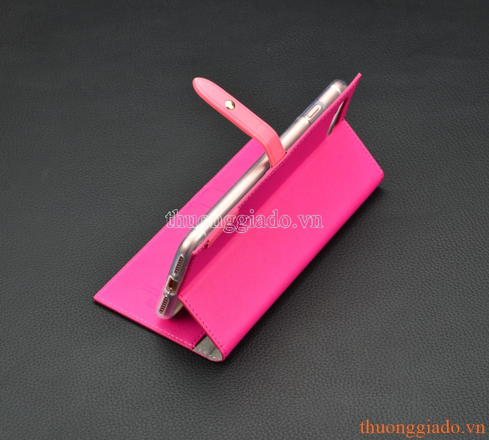 Bao da cầm tay nắp gập mở cho iPhone 7 Plus (5.5"), ROMANCE DIARY, MERCURY