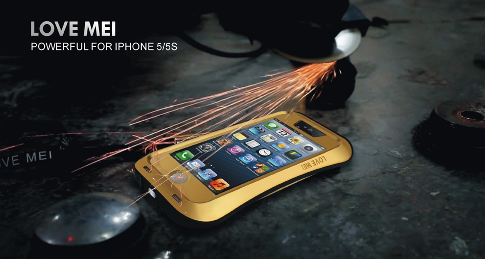 Ốp lưng chống sốc iPhone 5/ iPhone 5s/ iPhone SE, hiệu LOVEMEI POWERFUL
