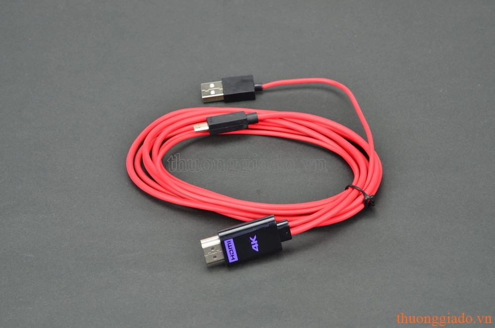 Cáp MHL 11 chân, hỗ trợ 4K_HDMI Adapter, dài 1.8m