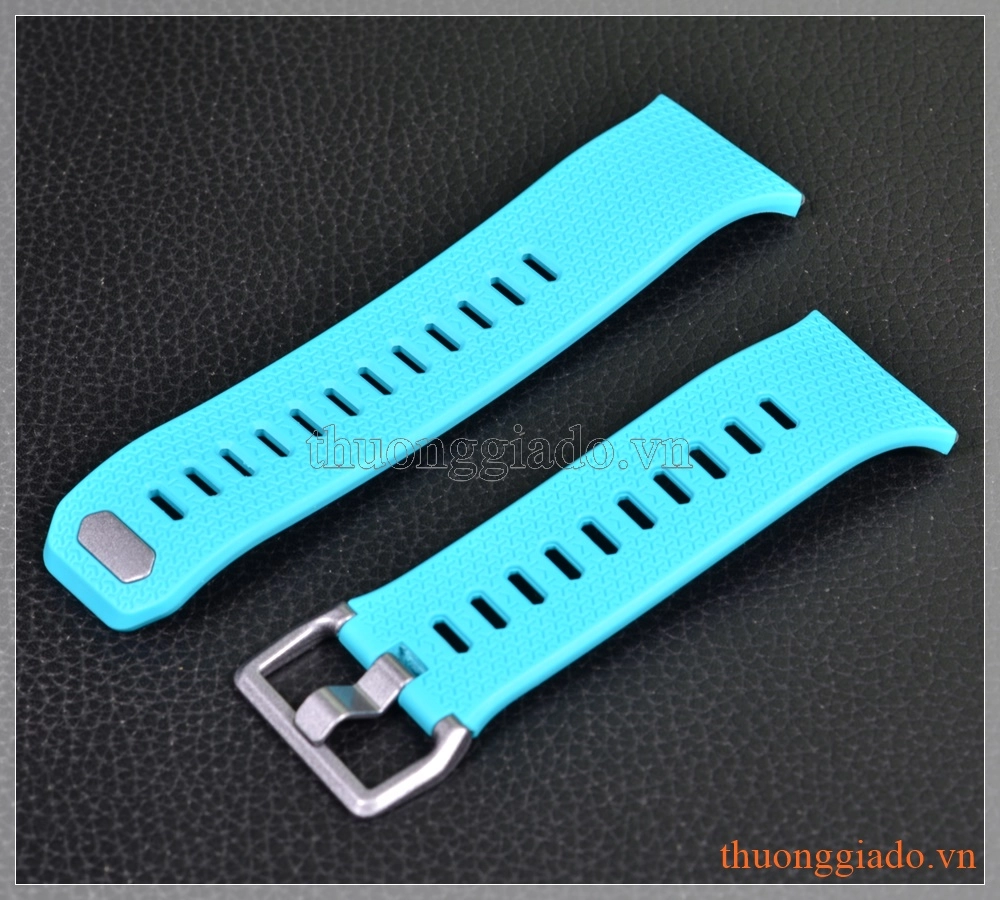 Dây đồng hồ smartwatch Fitbit Ionic (cao su, màu xanh lơ)