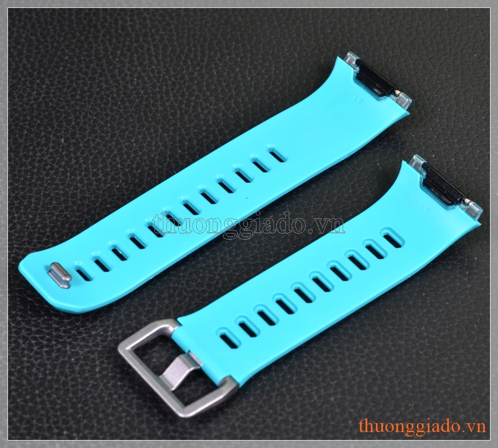 Dây đồng hồ smartwatch Fitbit Ionic (cao su, màu xanh lơ)