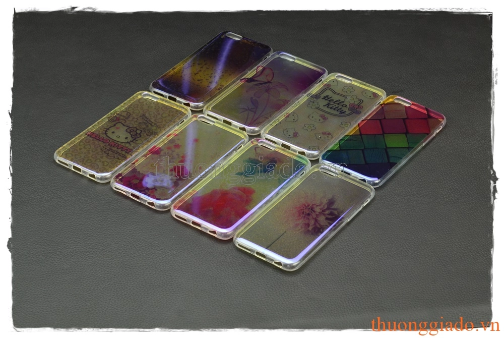 Ốp lưng silicone iPhone 6, iPhone 6s, ốp thời trang với mặt lưng in hình 3D
